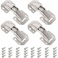 8 charnières pour porte de placard, ouvre-porte de placard avec 64 vis
