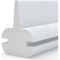STEIGNER Joint de douche en silicone 50cm SDD01 blanc - joint d'étanchéité pour la protection contre les fuites d'eau