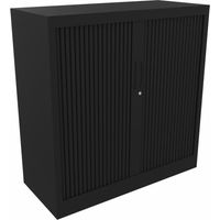 Armoire métallique unicolore à rideaux Mendi