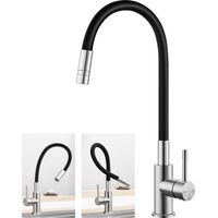 Rubinetto da cucina flessibile con 2 modalità di getto, miscelatore da cucina girevole a 360°, miscelatore monocomando, rubinetto da cucina flessibile