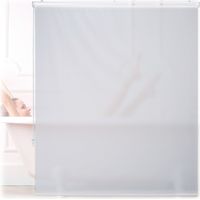 Store enrouleur de salle de bain hydrofuge, blanc, translucide
