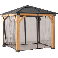 Rete per gazebo in legno cedro 273cm x 273cm