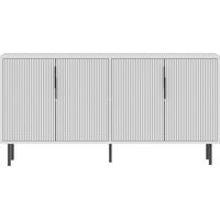 CALICOSY - Buffet 4 portes striées L150 cm - CLARA