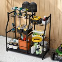 Large Garden Tool Organizer Stand Garage Garden Yard Tool Storage Organization