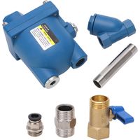 Purgeur automatique pour compresseur d'air, vanne de vidange pneumatique à débit massif en alliage d'aluminium pour réservoir à gaz.