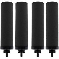 4er-Pack BERKEY BB9-2 schwarze Aktivkohle-Ersatzfilter für Schwerkraft-Wasserfiltersysteme (schwarz)