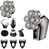 Electric Shaver for Men, 6 in 1 Rechargeable Cordless Electric Razor, Waterproof Rotary Grooming Kit MUMU