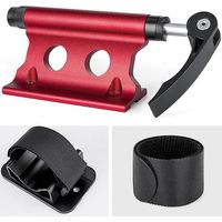 bike Fork Mount Bracket(red), Aluminum Alloy Bike Fork Mount Bracket With Quick Release Stem, Bike Front Fork Fixed Clip Luggage Rack For Trucks A