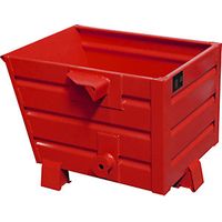 Bauer Späne-Stapelkipper BSL 30, lackiert, Feuerrot