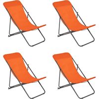 Lot de 4 Chiliennes "Setubal" 98cm Orange