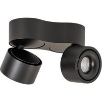 LED Plafonnier à intensité variable 'Rotari' en aluminium pour couloir