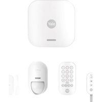 Kit alarme maison sans fil Yale - 1 centrale d'alarme + 1 détecteur mouvement + détecteur ouverture + 1 clavier