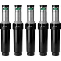 Lot de 5 Arroseur d'irrigation en acier inoxydable K-Rain ProSport 1'' Portée de 13 à 23 m Arroseur à angle réglable