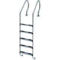 Scala piscina qp standard pool ladder acciaio inox 5 gradini antiscivolo