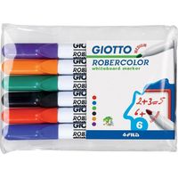 Pennarello cancellabile a secco GIOTTO 6 colori