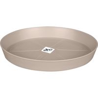 Elho Loft Urban Soucoupe Ronde 21 - Beige - L 21 x B 20.9 x H 3 cm - extérieuraccessoires - 100% recyclé