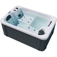 Home Deluxe – Jacuzzi d'extérieur HORIZON PURE 2 personnes – Dimensions 115 x 175 x 70 cm – 15 jets – Chauffage 2000W – Éclairage subaquatique