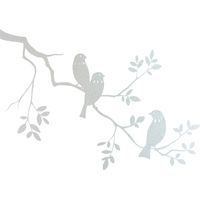 Stickers Dépoli - Branche Oiseaux - 77x109 cm