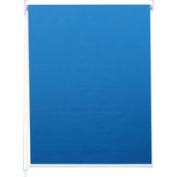Store enrouleur de fenêtre occultant protection solaire store à tirage latéral 90x230cm opaque bleu 040004486