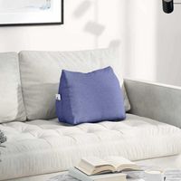 Rückenkissen Jeans blau 45 x 20 x 35 cm Stoff