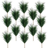 60 branches de pin vertes, petites branches de pin pour couronne de Noël, décoration, maison, fêtes, jardin