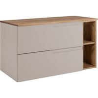 Mobiletto da bagno sotto il lavandino, cashmere / rovere Craft, 80 (60 + 20) x 46 x 58 cm