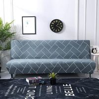 Housse de Canapé-lit pour Le Recouvrement Complet De Canapés sans Accoudoirs, Extensible élastique, Amovible, Parfaite Protection pour Canapé 160-190CM-RAPANDA