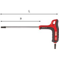 USAG CHIAVE MASCHIO ESAGONALE CON IMPUGNATURA BIMATERIALE D.4mm U02801394
