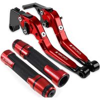 S'applique aux motos Kawasaki Z900 Z 900 2017-2022 2020 2021 : ensemble de leviers de frein et d'embrayage CNC, réglables et pliables, avec protection de guidon (J).