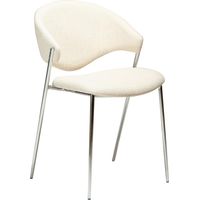 Zone Dan-Form Esszimmerstuhl Bouclé beige.
