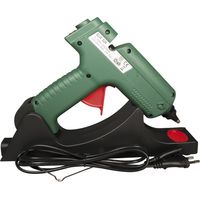 RAYHER 30091000 pistola per colla a caldo, senza fili M. Base Station, 20, 5 x 17 cm, Blister-Box 1 pezzi, plastica, verde, rosso, 30.5 x 35 x 9 cm