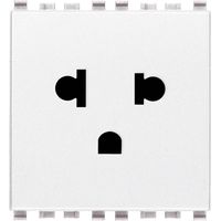 VIMAR - 20248.B Prise SICURY 2P+T 16A USA+EU blanc