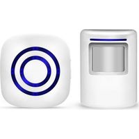 Sollbry Détecteur de Mouvement Alarme, Détecteurs de Mouvement Infrarouge-Sensor Alarme sans Fil Set Détecteur de Mouvement