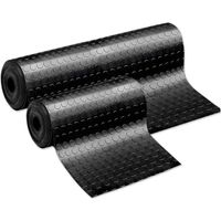 Tapis Protecteur de sol en gomme antidérapant avec revêtement robuste à bulles noires Différentes tailles - 2 mètres x 0,5 mètre