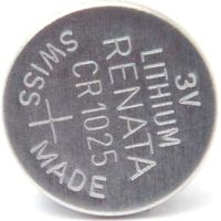 Renata / Swatch Group - Pile bouton lithium blister CR1025 RENATA 3V 30mAh
