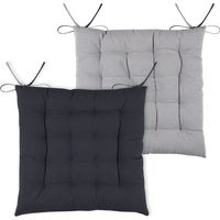 DUO Stuhlkissen 40x40 anthrazit