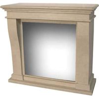 Cornice In Pietra Per Caminetto Cm 105x44,5x99 Xaralyn Rubyfires Kretamini