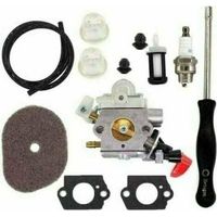 Carburateur avec Filtre à air pour Stihl FS40 FS50 FS56 FS70 FS70C FC70 FC56 FS56C HT56 HT56C KN56 KM56 KM56C Tondeuse Pièces 4144 120 0608 41441200608 C1M-s267A