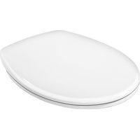 Siège de toilette blanc en urée – Abattant adulte pour WC – Charnières en acier inoxydable – Dimensions 43,5x36,2x5 cm – Gustavsberg