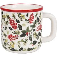 Preziosa Luxury Home Tazza Natale in Ceramica D 10,5 Cm H 14 Cm Multicolor