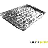Lot de 5 grandes barquettes aluminium pour barbecue Cook'in Garden