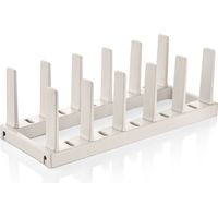 „Flexispace“ Pfannenträger für bis zu 5 Töpfe mit Antirutschboden 37x15x15cm weiß