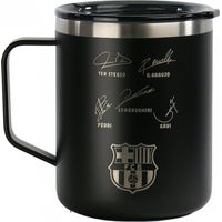 FC Barcelona Runbott Thermobecher mit Autogrammen, 400 ml, 972195, schwarz