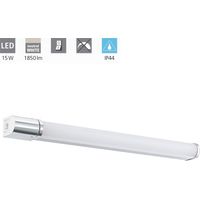 Applique Contemporanea Tragacete 1 Alluminio Argento Led Integrato 15W