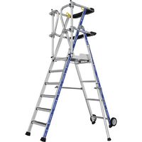 Scaletta a castello 6 gradini - Altezza max di lavoro 4m - 2272916