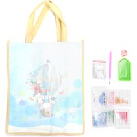 Sac Shopping Diamant Réutilisable avec Poignées - Tote DIY Pliable Artisanal Loisir Créatif (HBD06)