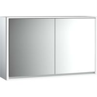 Armario con espejo iluminado emco loft, 1300mm, 2 puertas, modelo