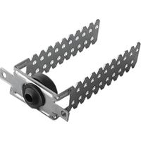 STAFFA ANTIVIBRANTE REGOLABILE distanziatura parete 3 - 12 cm- 100 pezzi - AKIFIX