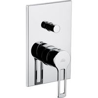 Eingebauter Duschmischer mit Chrom-Ringo-Line-Umsteller