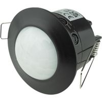 Détecteur de mouvement PIR encastrable plafond 600W – Angle de détection 360° – Portée 6m – Sensibilité réglable 3 à 2000 lux – Ecolight